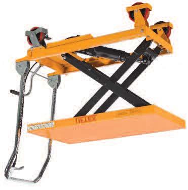 Stepless rate of lowering regardless of load weight The 150kg version code LT8701 has a foldable handle as pictured LT8701 LT8704, LT8705 LT8702, LT8703,