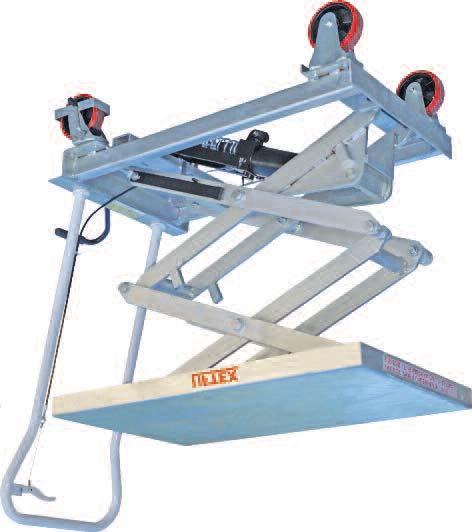 Stainless Steel Scissor Lift Trolley 350kg 330-1295mm 500x830mm 78kg Galvanised Scissor Lift Trolley Galvanised version which is great for food and medical areas LT8706 Foot operated hydraulic