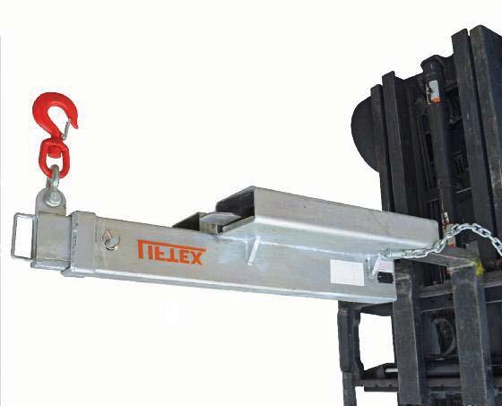 5 Tonne Fixed Long Jib This 4500kg long jib is a general purpose jib which is great for reaching across pits and areas where the forklift cant drive up to as it has a 3.