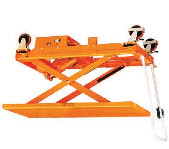 standard lift and high lift versions and 3 load capacities, 300kg, 500kg and 1000kg.