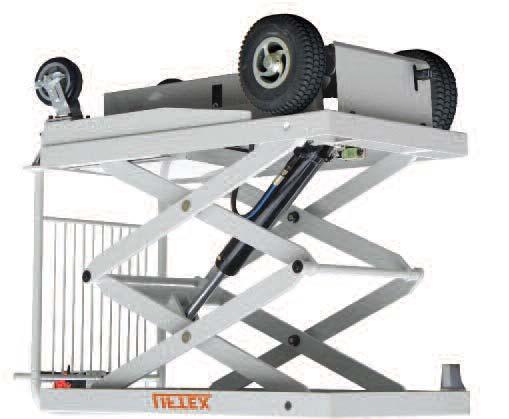 Self Propelled Electric Scissor Lift Trolley (with cage) These self propelled lift tables take the effort of having to push heavy items manually as well as having electric operated lift.