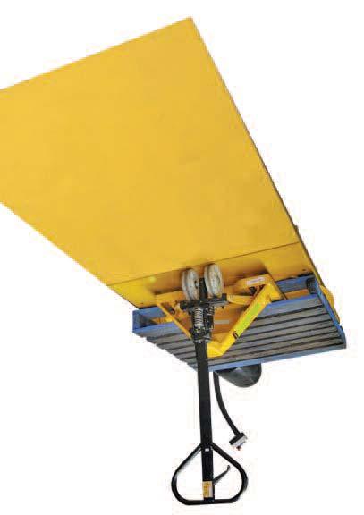 pallet truck entry Can be supplied with optional rotator ring Tables are specially made for handling pallets, no need for a
