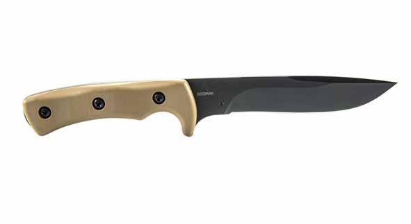 depends on it. This full tang knife is 10.625 and features a 5.655 blade made from Carpenter Technologies PD1 steel.