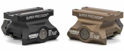 Utilizing Geissele s update of the classic nut and bolt method, this mount will attach your red dot to your weapon with 1,400 lbs.