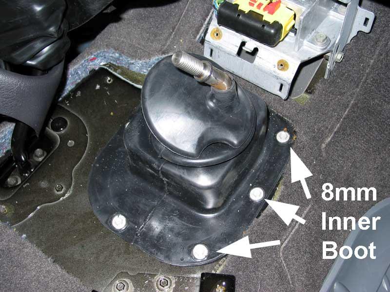 June 05 Cummins Short Shift Kit (1031050/1031055/103156) 4 Remove the inner shifter boot with an