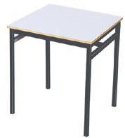 Classroom Desks T1 student table Student table with an extra strong support frame. Dark grey frame.