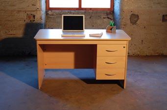 Complete with rounded safety edges - no sharp corners. Also available with coloured drawers. (Picture to left: shown with RH fixed ped) HD 008...RH Desk - 1260w x 655d x 720mmh.... XX... XX HD 009.