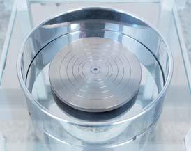 WAY 4Y.KO mass comparators feature transparent weighing chamber and ring-shaped draft shield encircling the weighing pan.
