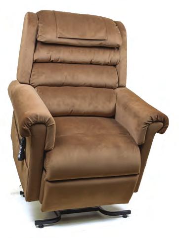 back arms with a full chaise pad and pocketed coil seat.