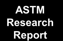 Report ASTM Specification ASTM Balloting