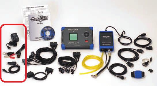 Using the Correct AFIT Power Adapter When testing an engine using the Active Fuel Injector Tester (AFIT) kit on most GM vehicles, the tools must be connected to power correctly in order for proper