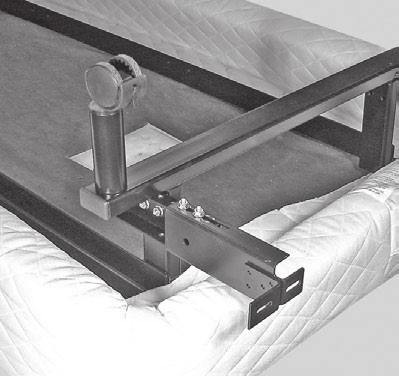 (2) 1½ long hex head bolts and nuts note for beds with full base length, use inner mounting holes.