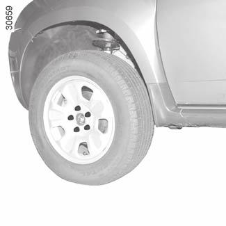 CHANGING A WHEEL (2/2) 5 9 6 8 7 If the vehicle is not equipped with a jack or wheelbrace, you can obtain these from your approved dealer.
