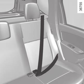 SEAT BELTS (3/4) A A 13 11 13 10 8 Rear side seat belts Slowly unwind belt 8 and click buckle 9 into red catch 10.