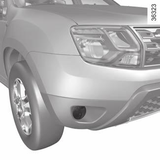 FOG LIGHTS: changing bulbs Additional lights If you wish to fit fog lights to your vehicle, please see an authorised dealer. 1 Front fog lights 1 Consult an approved dealer.