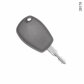 KEYS, RADIO FREQUENCY REMOTE CONTROL: general information (1/2) A B C 2 1 3 3 1 1 2 Key A 1 Coded key for ignition switch, doors and fuel filler cap.