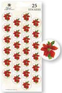 sheets / 50 seals Poinsettia Swirl 20102593 50 sheets / 50 seals Gold Foil & Embossed!