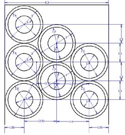 structure weld seal at gaps of the electromagnet cores Size