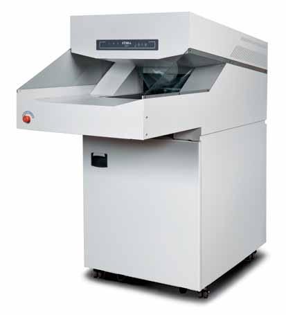 www.elcoman.it Kobra 430 TS Conveyor Belt Industrial Shredder with TOUCH SCREEN control panel available in shredding security level P-3 (DIN 66399).