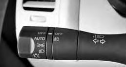 FIRST DRIVE FEATURES 6 The blue indicator light will illuminate in the instrument panel. Pull the headlight switch back to the original position to select the low beam.