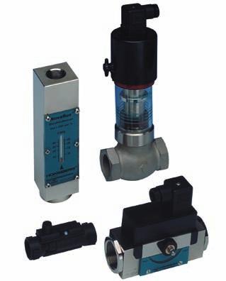 5 l /min to 600 l /min water or oil (viscosity compensation available) Reed switch adjustable Calorimetric Flow Switches for Liquids A.