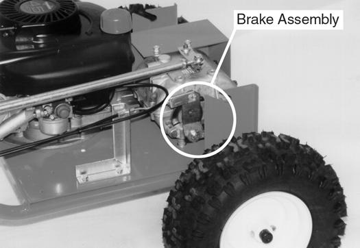 Adjusting the Brake If the DR POWERWAGON rolls on slopes when the parking brake is set, or you can't get the parking brake to set, the brake needs to be adjusted. Tool Needed: 1/2" wrench!