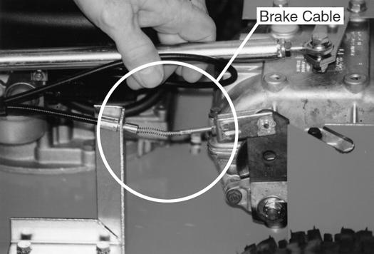 Figure 27 Note: Turn the nut only 1/4 turn at a time, then test the brake to see if further adjustment is needed.