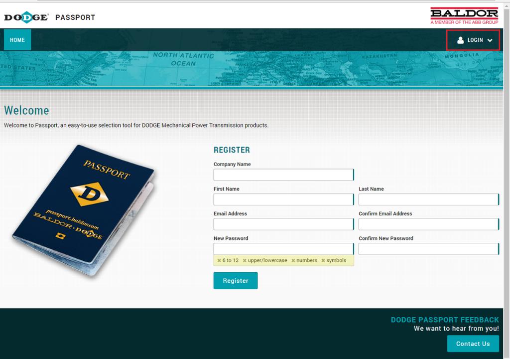 Next you sign in, or if you are new to Passport, you can start a free account by submitting the information in the figure below.