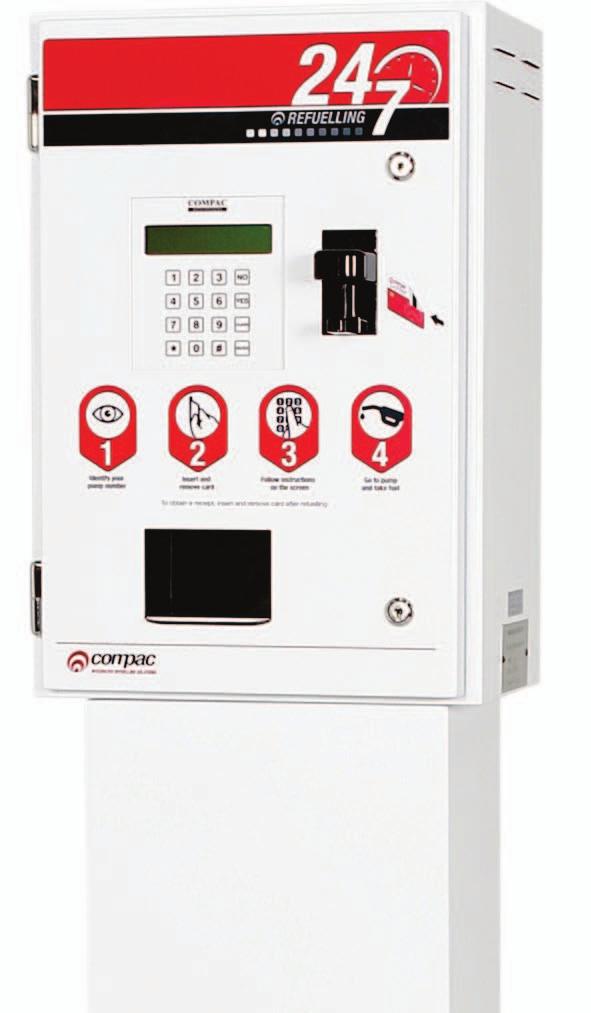 Fuel Management Systems COMPAC CC DCA COMPAC DCA MAIN FEATURES Accepts all Credit Cards Transactions processed by DPS through GPRS network Stand alone unit for unattended refuelling Stainless steel