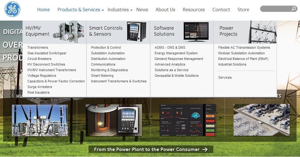 GE Digital Energy product portfolio