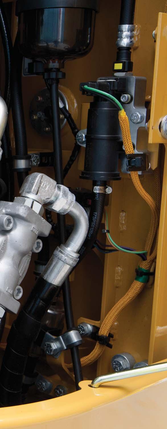 A Forceful, Responsive Design The 315F features a negative flow control hydraulic system that gives you the feel and response of an open center valve system with the efficiency of a closed center