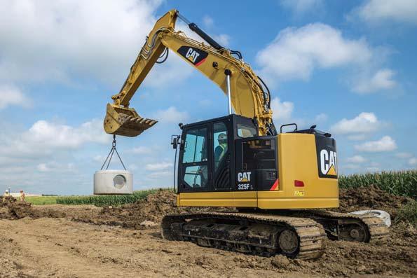 72 m, the machine can dig, swing, and dump within a working space of 4.06 m.