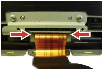 Pic 7 STEP 8: Remove the factory flex ribbon cable by