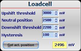 -Loadcell: The Loadcell is located in the gearlever. If you select the loadcell as switch type you can customize it to your own specifications.