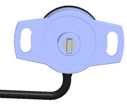 View rotary sensor: When shifting up, the shaft of the rotary sensor turns in the direction of the arrow. Wire: Yellow (CW) Wire: White (CCW) Voltage + Voltage + Voltage - Voltage - 5.