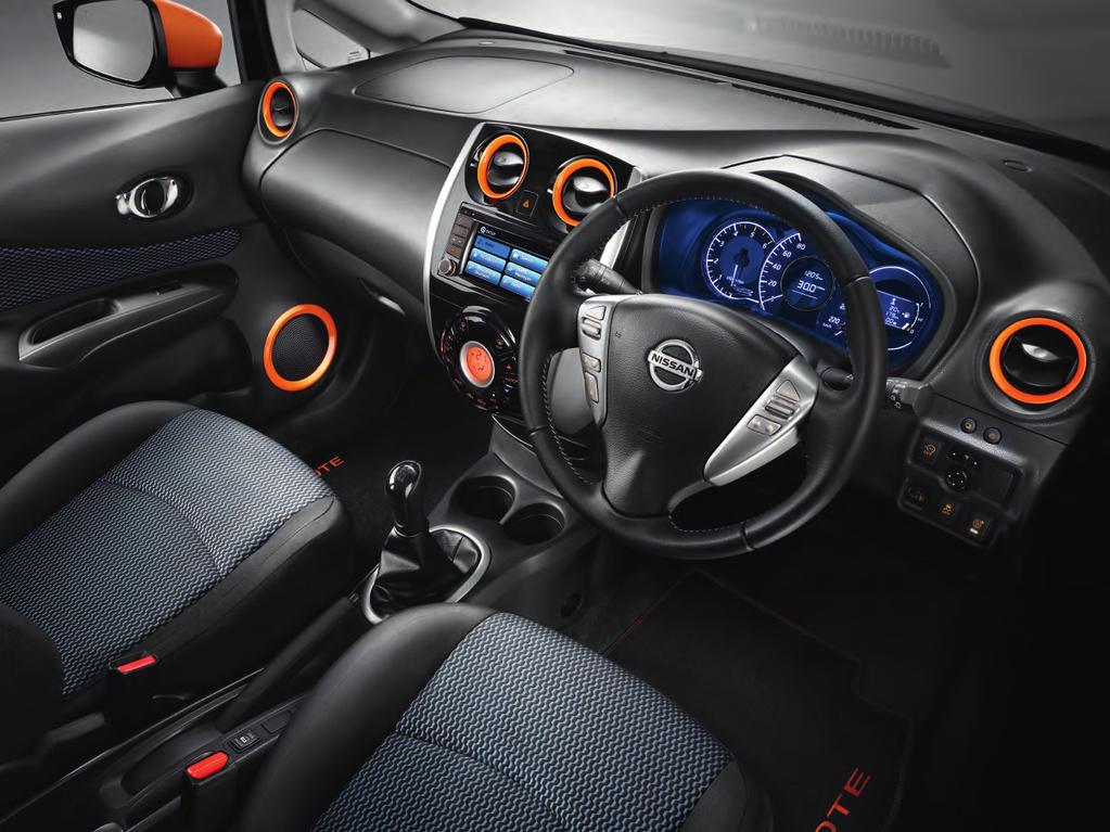 Design your own colour scheme for NOTE with Nissan Design Studio.