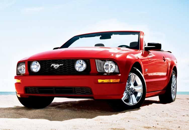 2006 MUSTANG THE LEGEND LIVES Blue skies, warm sunshine and you out there cruisin in your new Ford Mustang. Coupe or convertible, GT or V6, you can always count on Mustang to help you break free.