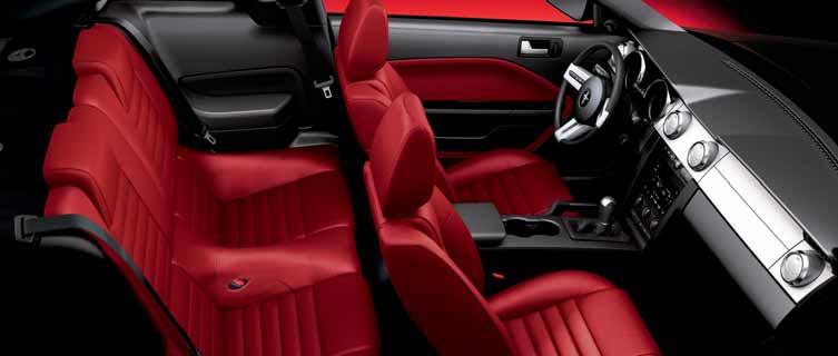 A RED HOT Mustang s sculpted exterior isn t the only surface that turns heads.