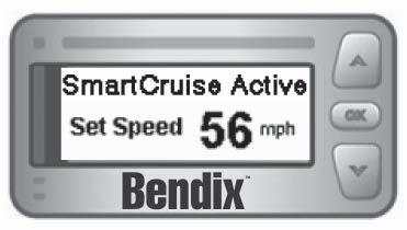 Bendix SmartCruise Adaptive Cruise Control Driver Control Like normal cruise control, the driver is always in control of the vehicle when Bendix SmartCruise adaptive cruise control is active.