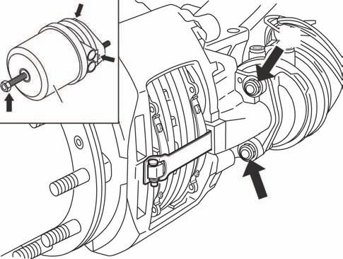 5.4 SPRING OR SERVICE BRAKE 5.4.1 CAUTION: Follow all safe maintenance practices, including those listed on page two of this document.