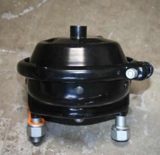 Brake chambers will be either a service brake chamber used on the front axle or a spring brake chamber, comprised of a non-serviceable parking brake