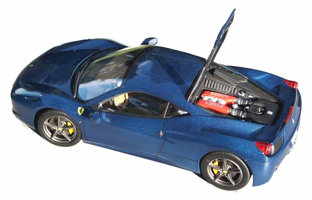 RoR Step-by-Step Review 20111016* Ferrari 458 Italia 1:24 Scale Revell Kit #85-4912 Review The Ferrari 458 Italia combines the power and performance of a Formula One race car with an ultramodern