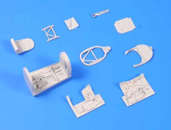 498 Seafire Mk.46/4 Interior set for Airfix kit /48 Set contains highly detailed cockpit for British post-war carrier fighter aircraft.
