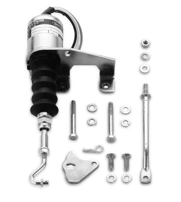 Shutdown Kits RSV Bosch Kit Installs on a variety of engines and Bosch Models A, MW, and P pumps with RSV governor Right- or left-hand mounting styles ORDER NO.