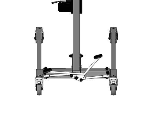 8.2 Spreader The chassis legs can be spread to increase stability during lifting and lowering. Press the right foot pedal down to spread the chassis legs (Figure 30).
