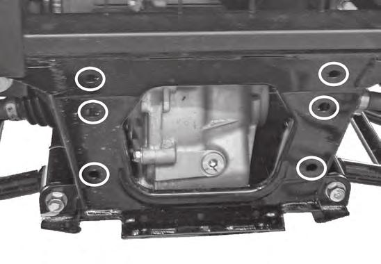 Remove both the front & rear skid plates under the vehicle, and the front hood panel. Figure 11 shows both skid plates removed. 3.