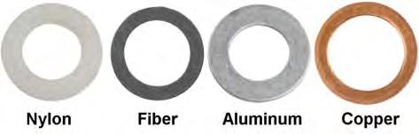 1-1/16 3/32 Nylon Drain Plug Gaskets- Metric ID OD Thickness Material 15506 12mm 22mm 2.5mm Fiber 15507 12mm 22mm 1.