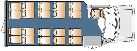 Sample Pictures and Floor Diagrams Type #13 and Type #14 Note: Vehicles are solid white with no stripes or extra colors. Vehicle Order Types #13 and #14.