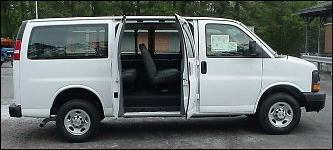 Sample Pictures Type #1 and Type #2 Standard Vans VEHICLE ORDER TYPE #1 8-Passenger Standard Van Vehicle Order