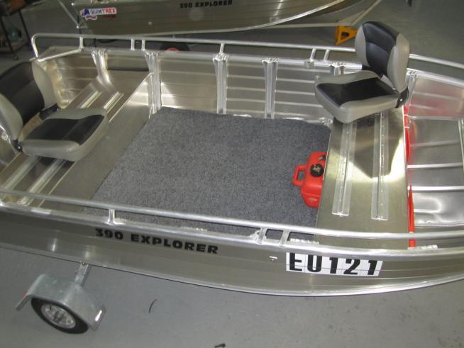 3mm aluminium tread plate steps.